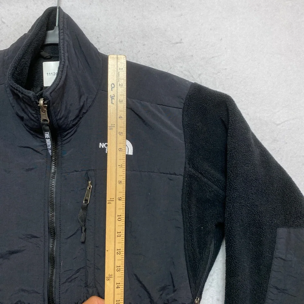 The North Face Denali Fleece Jacket Mens S Black Polartec Full Zip Mock Neck
